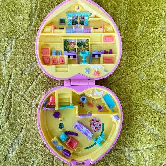 Mattel Polly Pocket Sparkle Stars 2003 NEW Bluebird Pink Heart Compact 1994 VTG - Picture 11 of 11